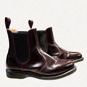 Dr. Martens Burgundy Ankle Boots